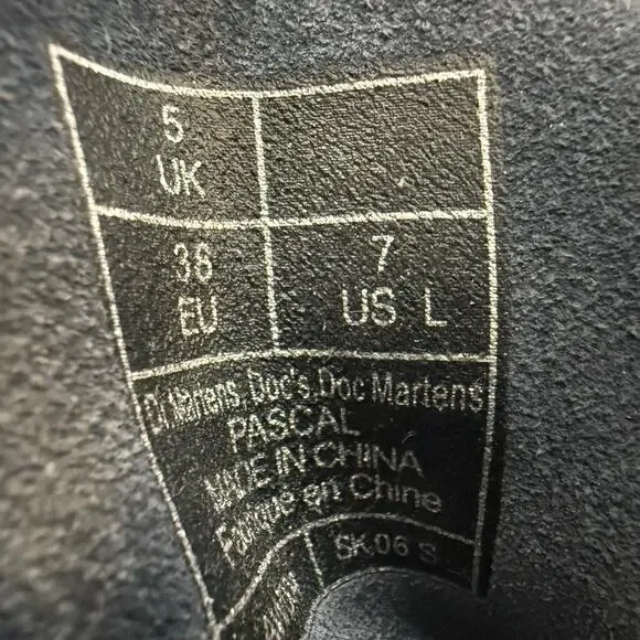 Dr Martens Boots Women's 7 Gray Metallic Iridescent Pascal AW004 SK06S - Picture 13 of 14